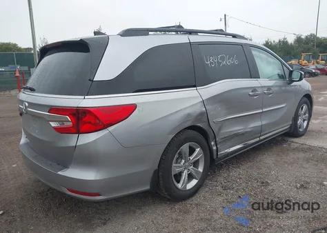 2019 Honda Odyssey Ex z USA, uszkodzony, nr VIN 5FNRL6H55KB121581
